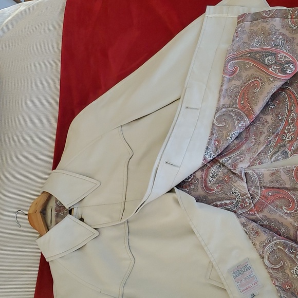 London Fog lined Mini Trench coat vintage 42 regular men's / 14-16 women's - Picture 4 of 5